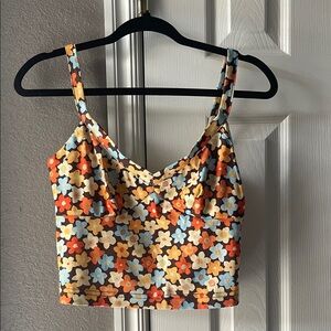 Floral Print Women's Crop Top